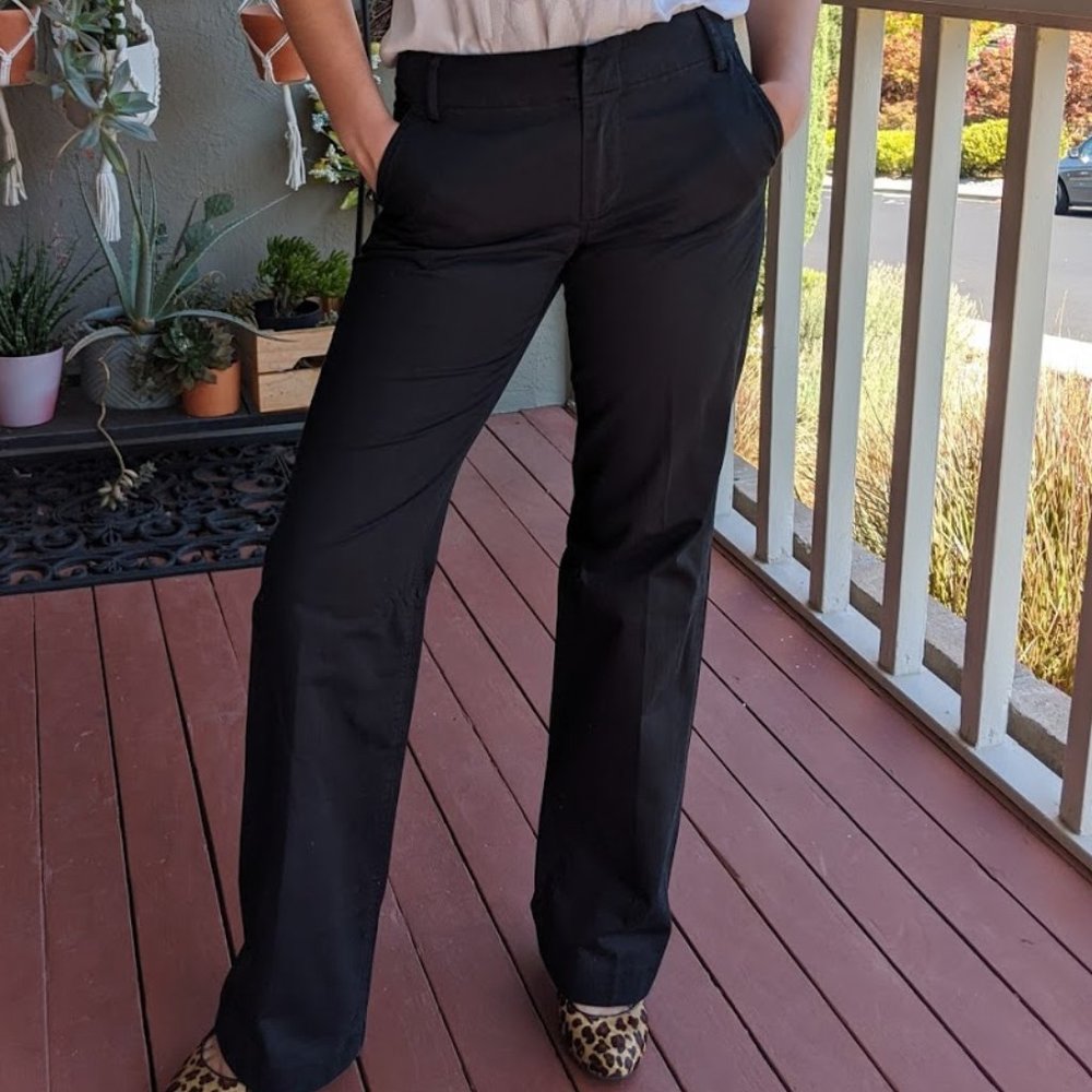 Banana Republic Martin Trouser, Black, Sz. 0